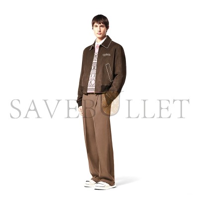 LOUIS VUITTON JAQUETA DE SUEDE DE VITELO BORDADA 1AFPWK